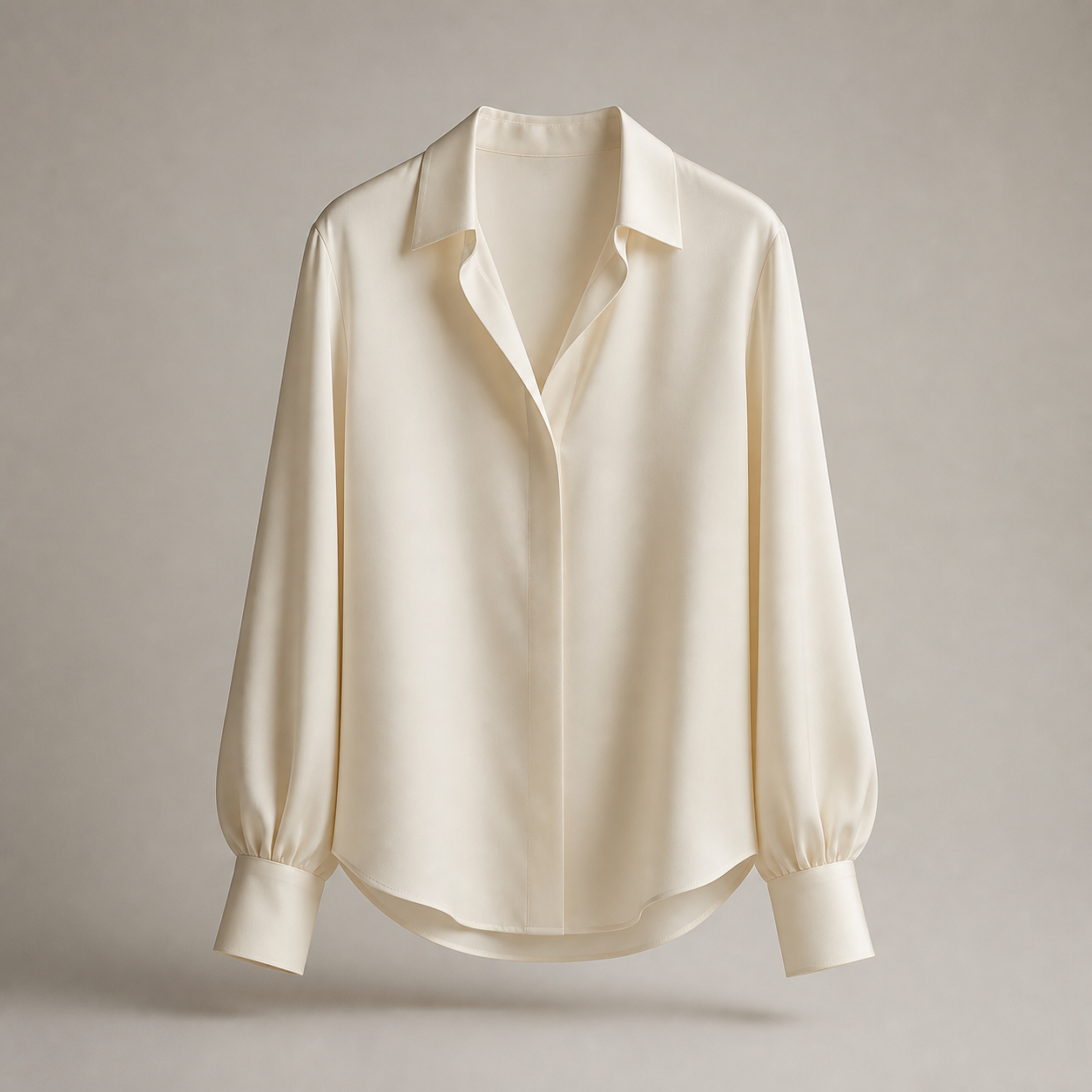 Ivory silk blouse