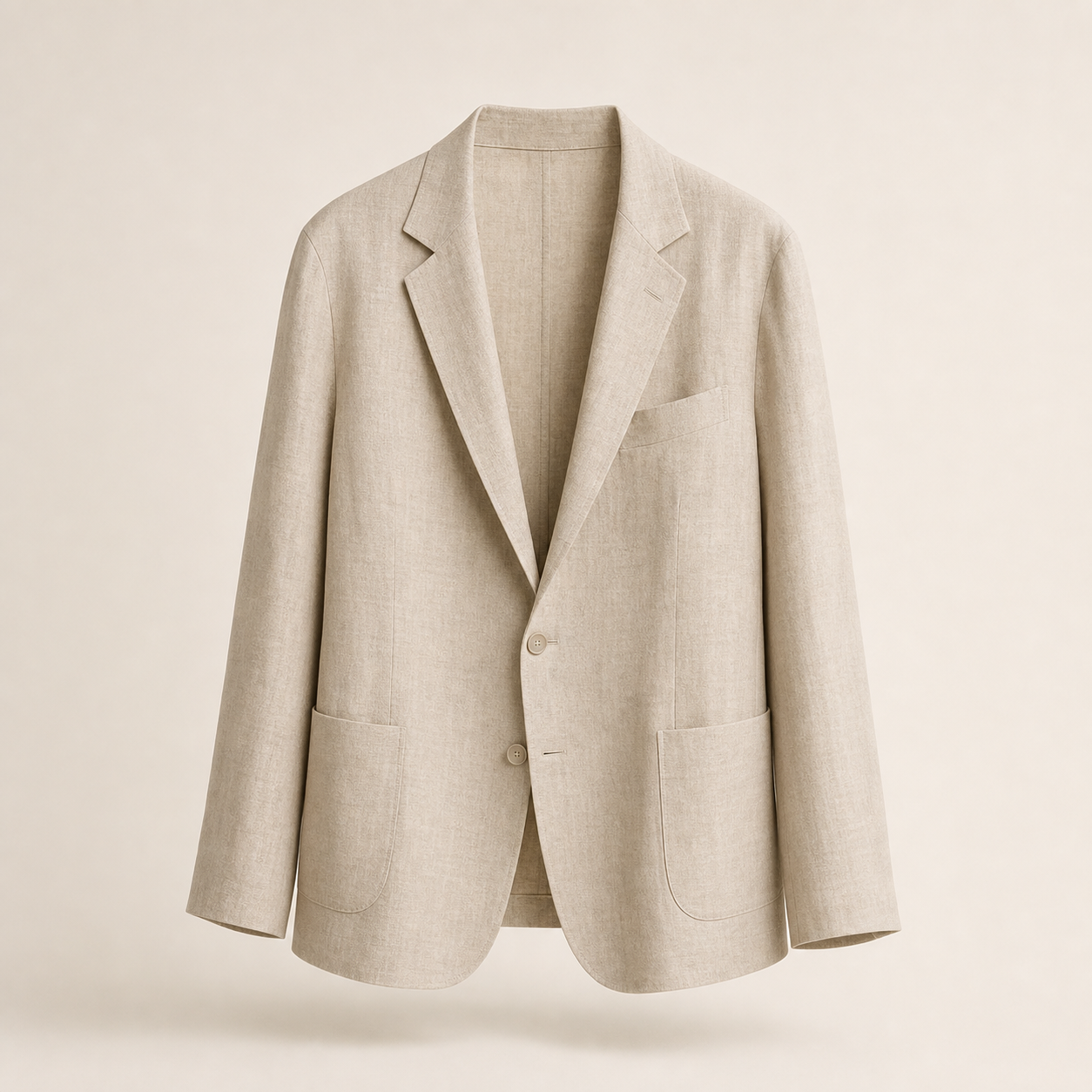 Oatmeal linen summer jacket